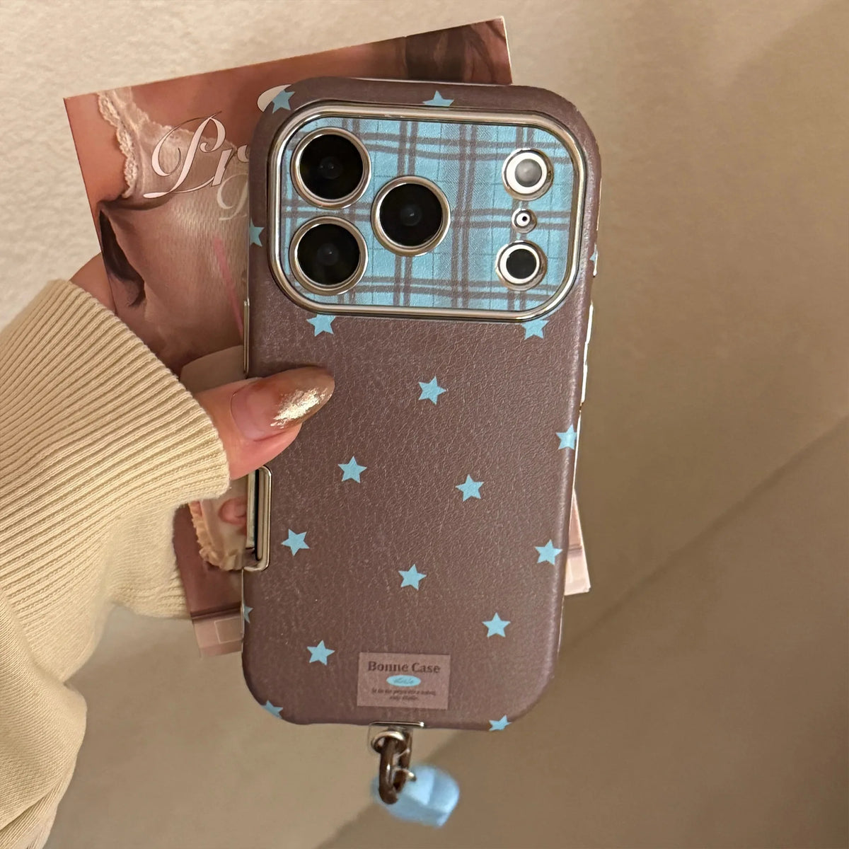 Korean Retro Leather Phone Case for iPhone 11 to 17 Models