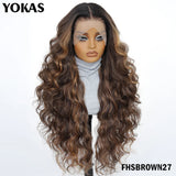 30 Inch Synthetic And Blend Lace Wigs For Women Body Wave Women Wigs 13x6 HD Lace Frontal Wigs With Baby Hair For African Female