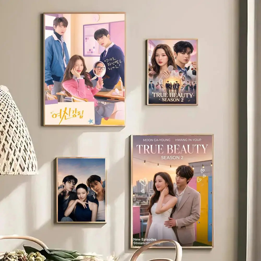 True Beauty Korean drama poster wall art for home decor, featuring K-culture design by HSF Marketplace