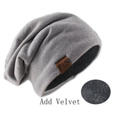Women's HSF knitted bonnet hat, solid-color soft turban beanie for autumn and spring casual wear