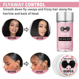 GOIPLE lace wig install and removal kit with melting spray, edge control wax, brush, elastic band, and hair caps for styling.
