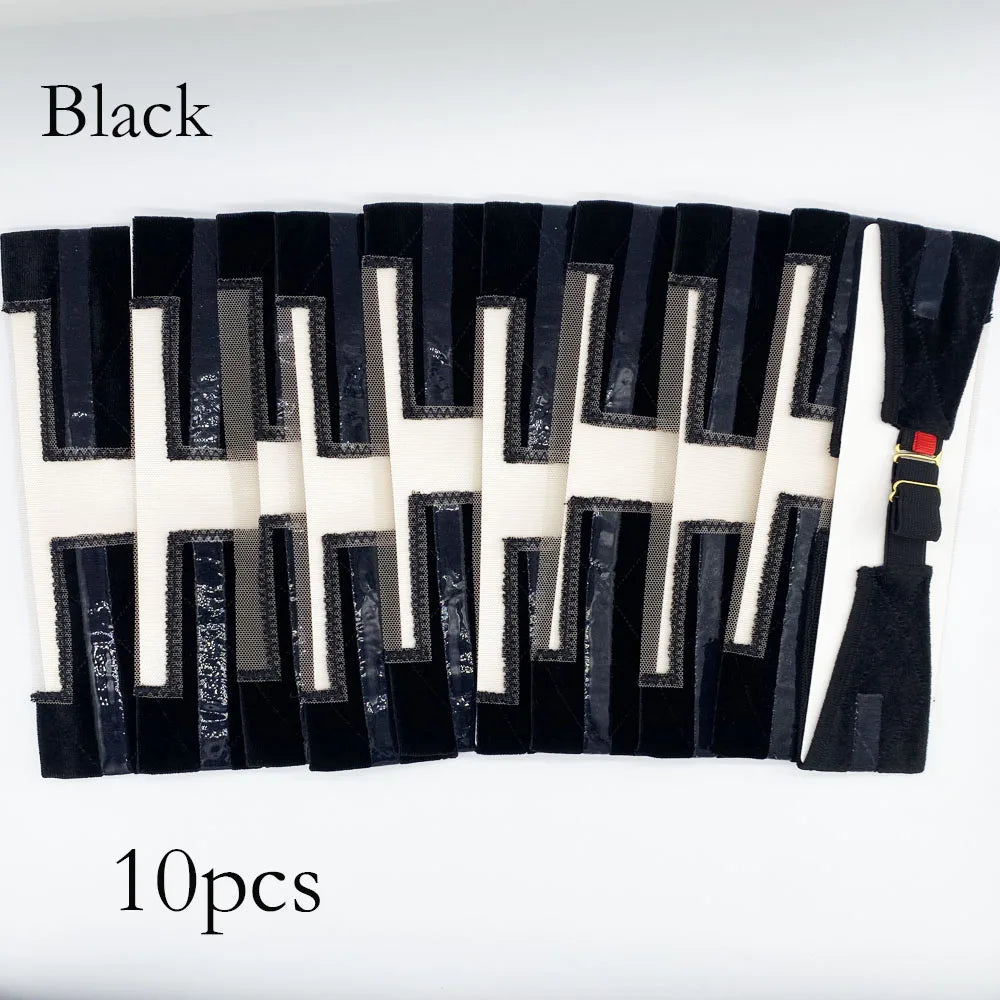 10/20pcs Wholesale Hair Bands Velvet Wig Grip Band with Lace Headband To Hold Wigs Hair Accessories Wig Elastic Band
