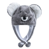 Women's HSF Marketplace plush 3D animal winter hat with funny mischievous couple design
