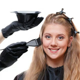 4Pcs Home Salon Hair Dyeing Brush Set Hair Dyeing Cream Bowl Coloring Brush Comb Kits Hair Tint Applicator Barber Styling Tools