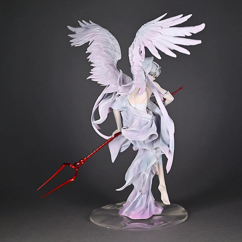 28cm Nagisa Kaworu anime figure with wings, PVC collectible model doll for desktop display
