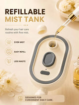 IN 2026 Nano Mist Hair Brush Electric Spray Comb Scalp Massager Rechargeable Detangling Brush Smooth Hair Care Device