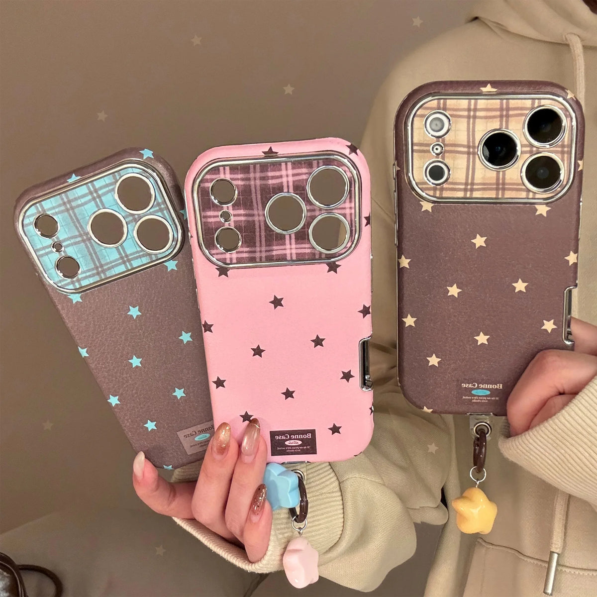 Korean Retro Leather Phone Case for iPhone 11 to 17 Models
