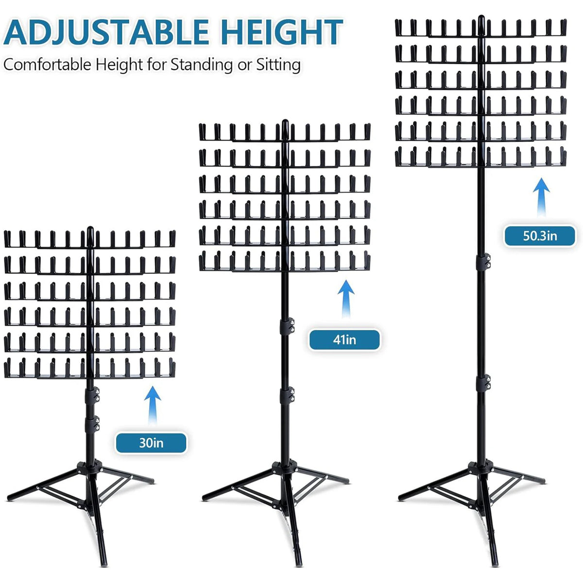 Hair Braiding Rack 2 Sided Hair Racks for Braiders Standing Height Adjustable Braid Rack Hair Extension Holder for Salon Home