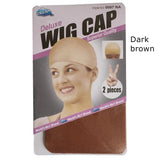 Stretchable brown wig caps, 10-piece set for easy weaving, by HSF Marketplace