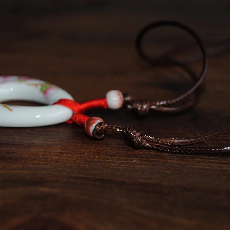 Women's ceramic jewelry necklace with pendant, fashion accessory for women, HSF Marketplace wholesale jewelry collection.