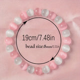Love Magic Bracelet Y2KCute Cat Eye Handmade Beads Prosperity and Love & Show Love Chakra Jewelry Elegant Bohemian-style Jewelry