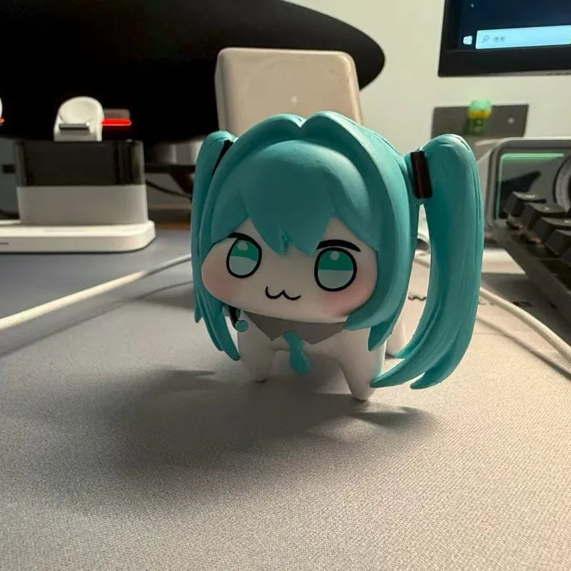 Doro Hatsune Miku Q Version PVC anime action figure, kawaii cartoon desktop decoration toy doll
