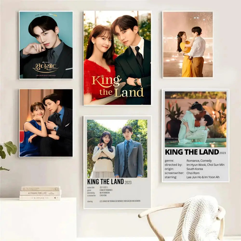 Korean TV King The Land poster, K-culture wall decor by HSF Marketplace