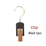 Plussign Wooden Double-Sided Hanger With Swivel Hook For Hairpieces Ponytail Bundles Holder Hanger For Wig Carrier Wig Holder