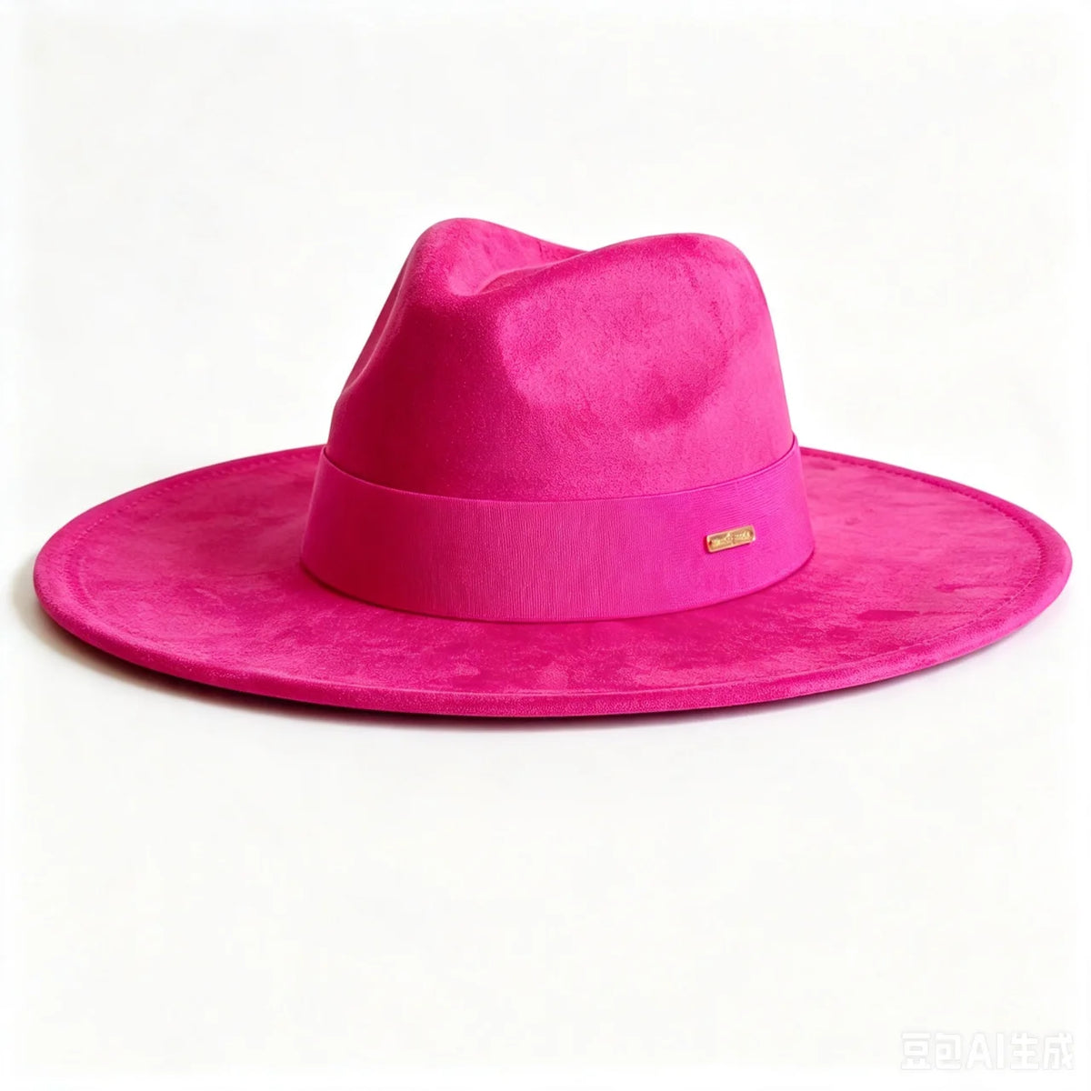 Women’s wide brim suede fedora hat, classic autumn winter felt style by HSF Marketplace