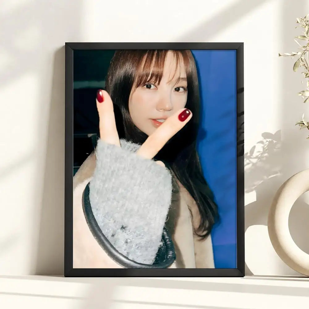 Yoon Eun Hye retro visual poster for home decor, K-culture merch by HSF Marketplace