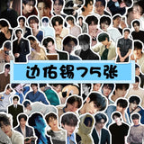 Korean drama male lead stickers for laptops and phone cases, K-culture merch by HSF Marketplace