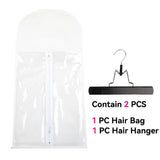 Wig Bag With Hanger Wig Storage Bags Pack Holder For Virgin Hair Weft Clip In Hair Extension
