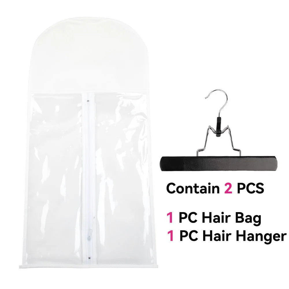 Wig Bag With Hanger Wig Storage Bags Pack Holder For Virgin Hair Weft Clip In Hair Extension