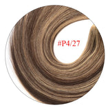 Doreen human hair clip-in ponytail extension, 100% Remy natural hair wrap ponytail piece in brown tones