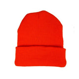 Unisex soft knitted winter beanie in women's hat style, available in 24 colors