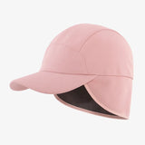 Women's winter baseball cap with ear flaps, ponytail opening, and fleece lining for outdoor sports