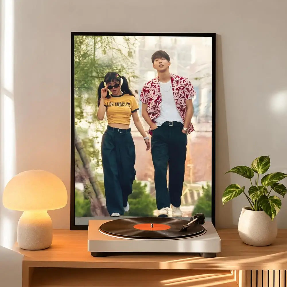 Korean romance drama series art poster for home decor, K-culture merch by HSF Marketplace