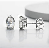 Lab-grown diamond drop earrings in 18K gold with 0.5ct pear-cut stones by HSF Marketplace