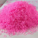 1000/2000Pcs Colorful Small Disposable Hair Bands Scrunchie Girls Elastic Rubber Band Ponytail Holder Hair Accessories Hair Ties
