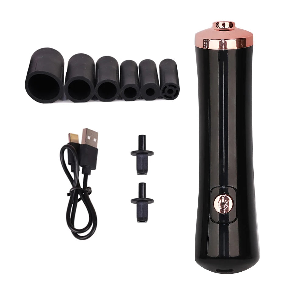 Portable USB eyelash glue shaker device for false eyelash adhesive and tattoo ink, compact electric tool by HSF Marketplace.