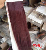 ZZHAIR Brazilian Remy human hair ribbon ponytail extension, 16–20 inch natural straight horsetail clip-in in 60g weight
