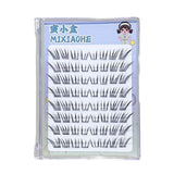 Slelf Adhensive Glue Free Lashes Foxes Style End Eye Elongated False Eyelash 8-15mm Segmented Eyelash Extensions For Daily