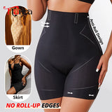 Flarixa ultra-thin ice silk high-waist shapewear panties and safety shorts for women, black body shapewear