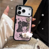 Cute pixel rabbit angel wings phone case for iPhone models by HSF Marketplace