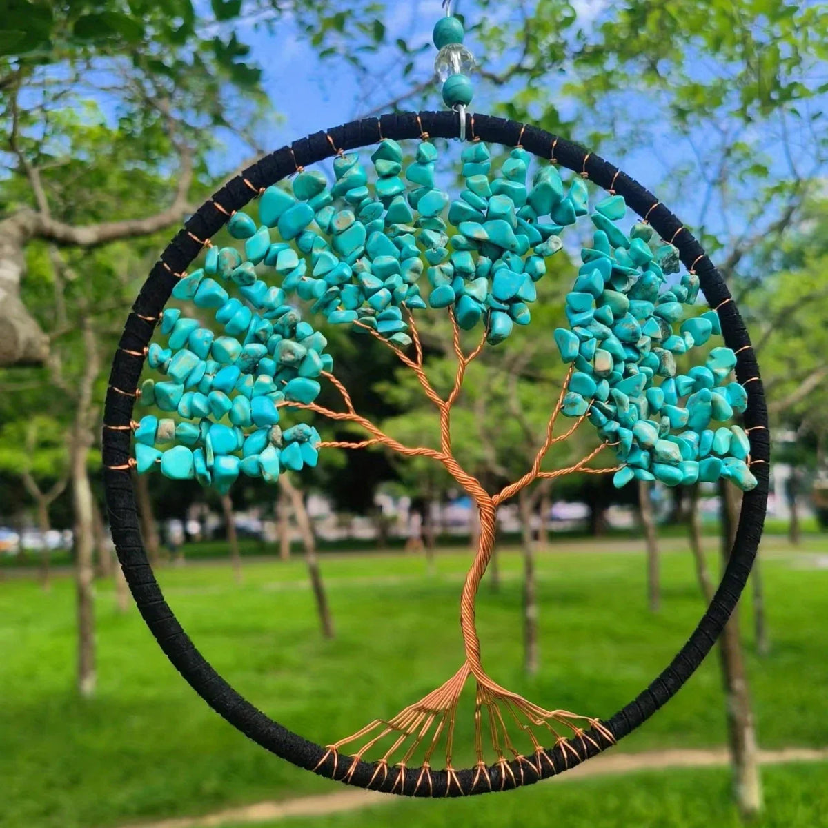 1 Pc Tree of Life Crystal Wall Pendant Natural Stones Amethyst Lapis lazuli Citrine Rose Quartz