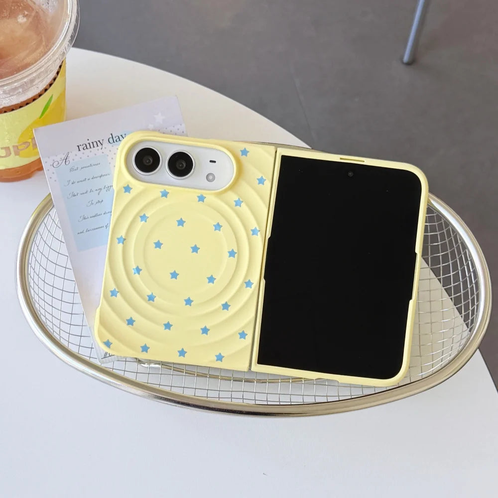 Dopamine Ripple Pattern iPhone Duo Case with built-in stand by HSF Marketplace