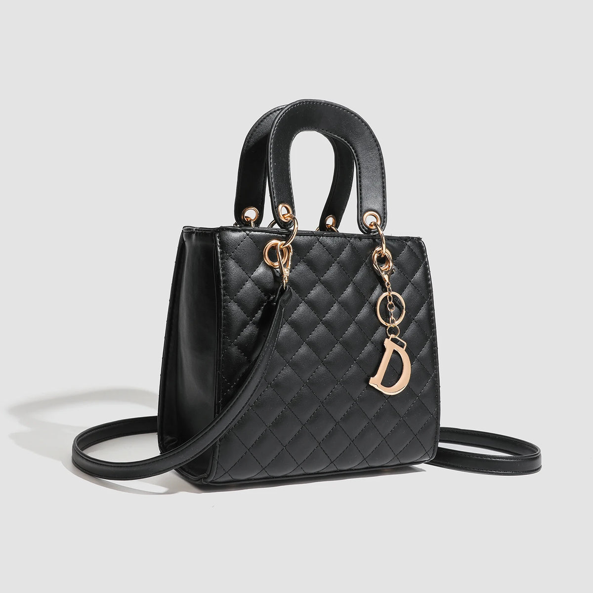Luxury PU leather casual crossbody bag for women, large capacity designer tote with shoulder strap, ideal for travel and everyday use.