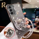 Butterfly mirror crystal bracelet case for Samsung Galaxy A Series by HSF Marketplace