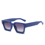 Luxury green square sunglasses for women and men by HSF Marketplace, featuring retro style and UV400 protection.