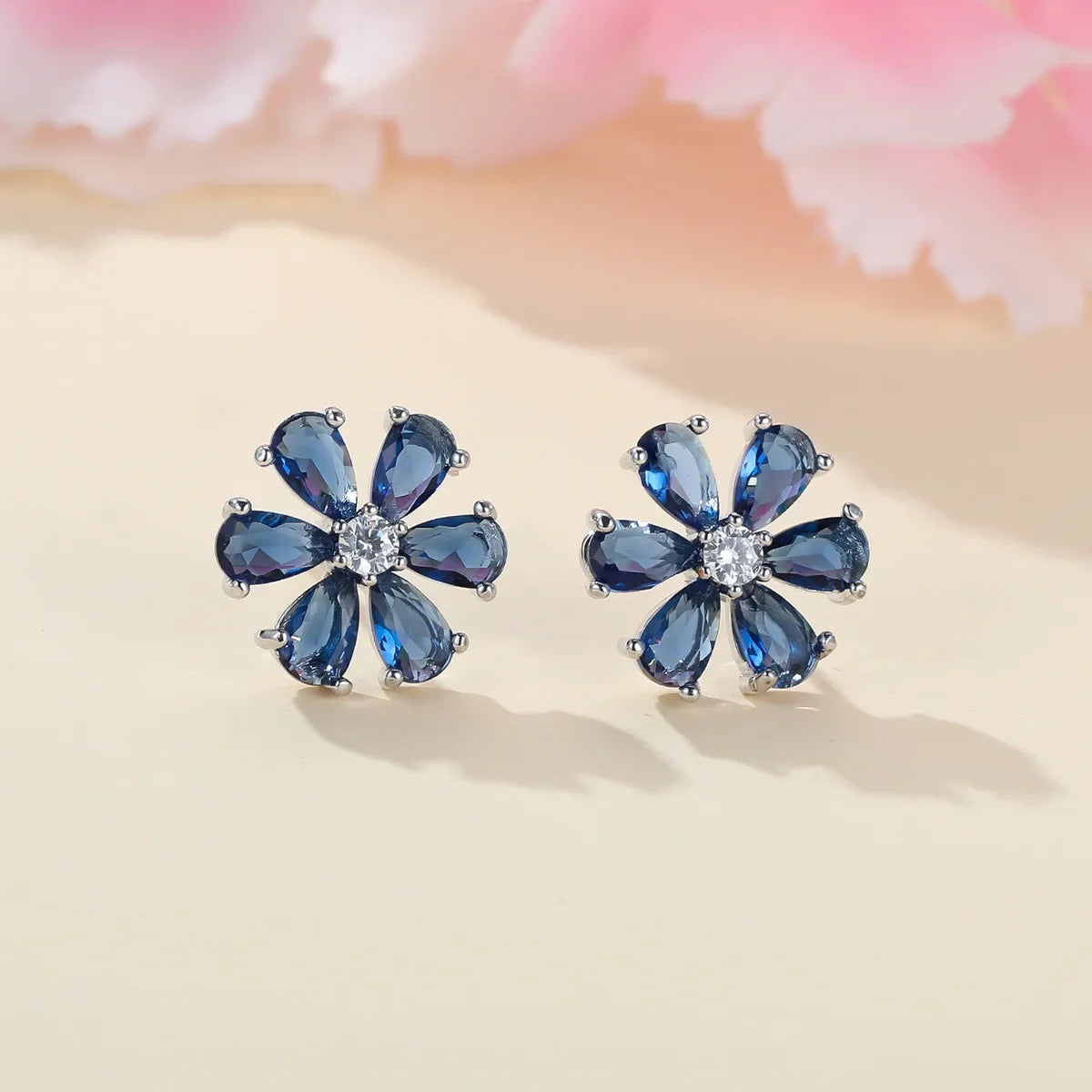 Flower shaped earrings for women, cute versatile jewelry by HSF Marketplace