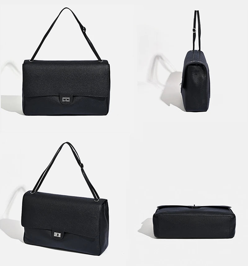Women’s luxury genuine leather shoulder bag in winter fashion style, HSF Marketplace handbag
