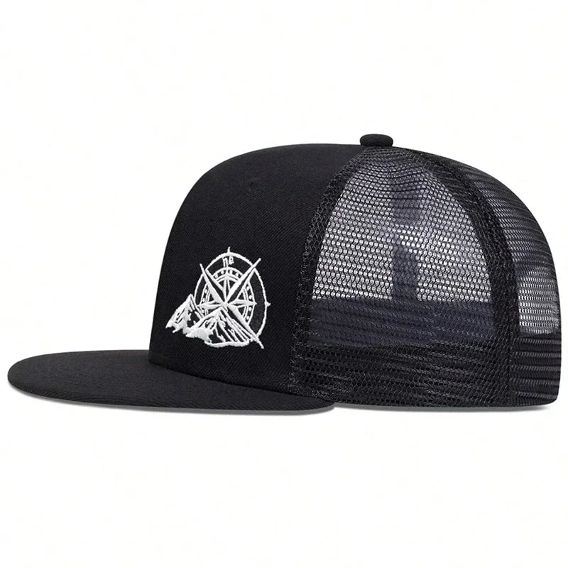 Unisex compass embroidery adjustable hip-hop baseball cap by HSF Marketplace