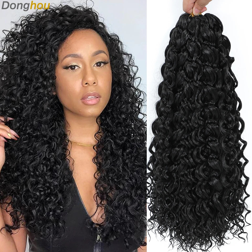 GoGo Curl crochet hair for Black women by HSF Marketplace in beach wave style