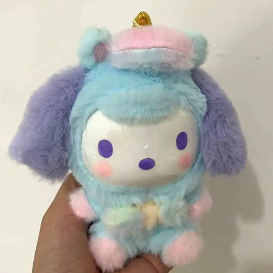 Sanrio Dream Unicorn Series vinyl plush blind box featuring Hello Kitty and Kuromi pendants for bags