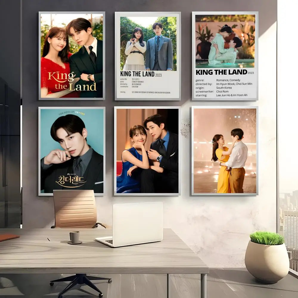 Korean TV King The Land poster for modern home decor, K-culture wall art by HSF Marketplace