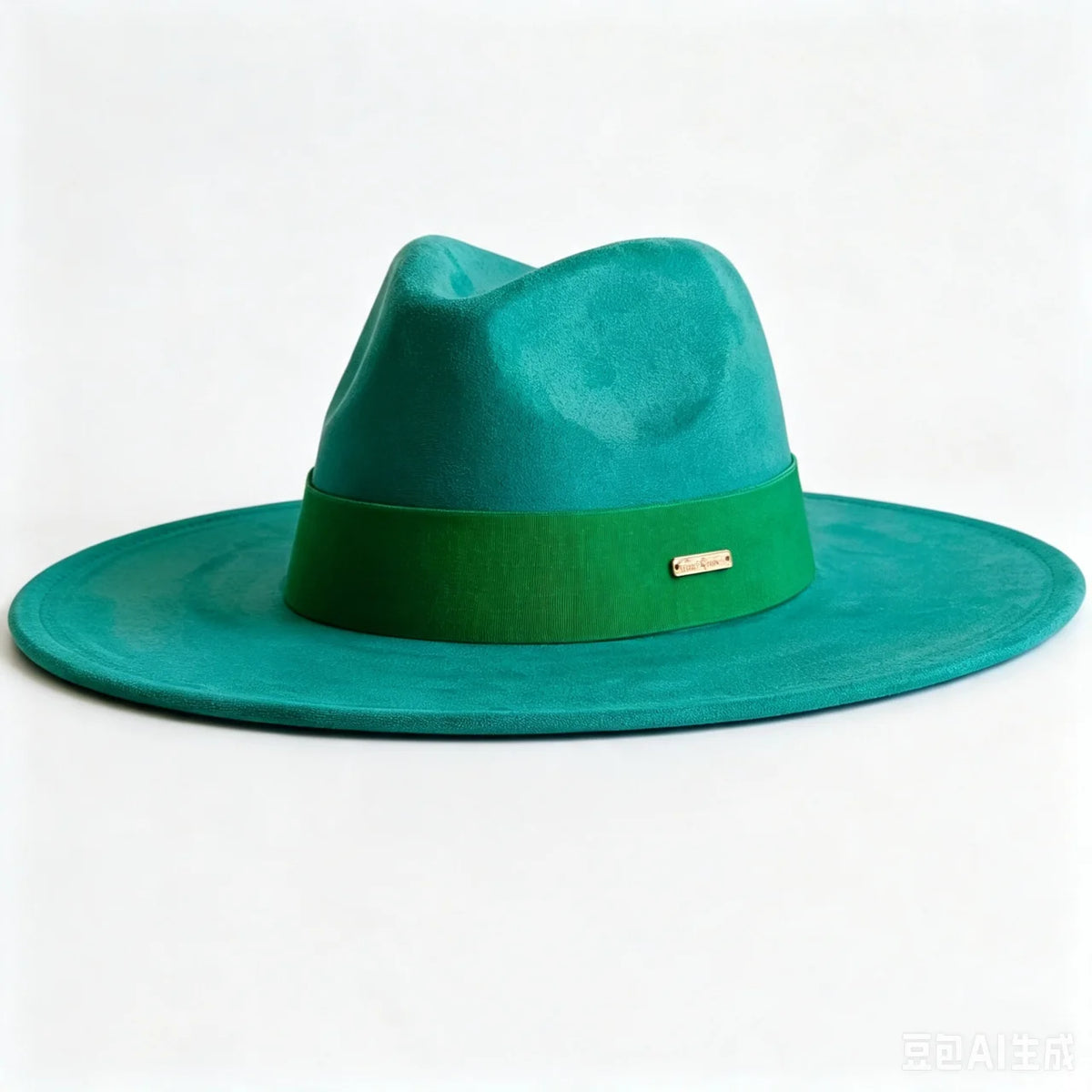 Women's HSF Marketplace suede wide-brim fedora hat in autumn winter felt style for church wear