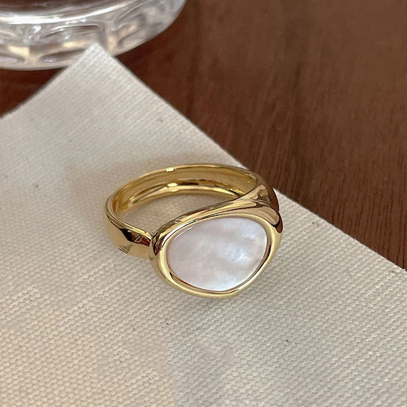 925 Sterling Silver Open Finger Ring Golden Enamel Donut Dazzling Geometric Punk For Women Jewelry Gift Dropship Wholesale