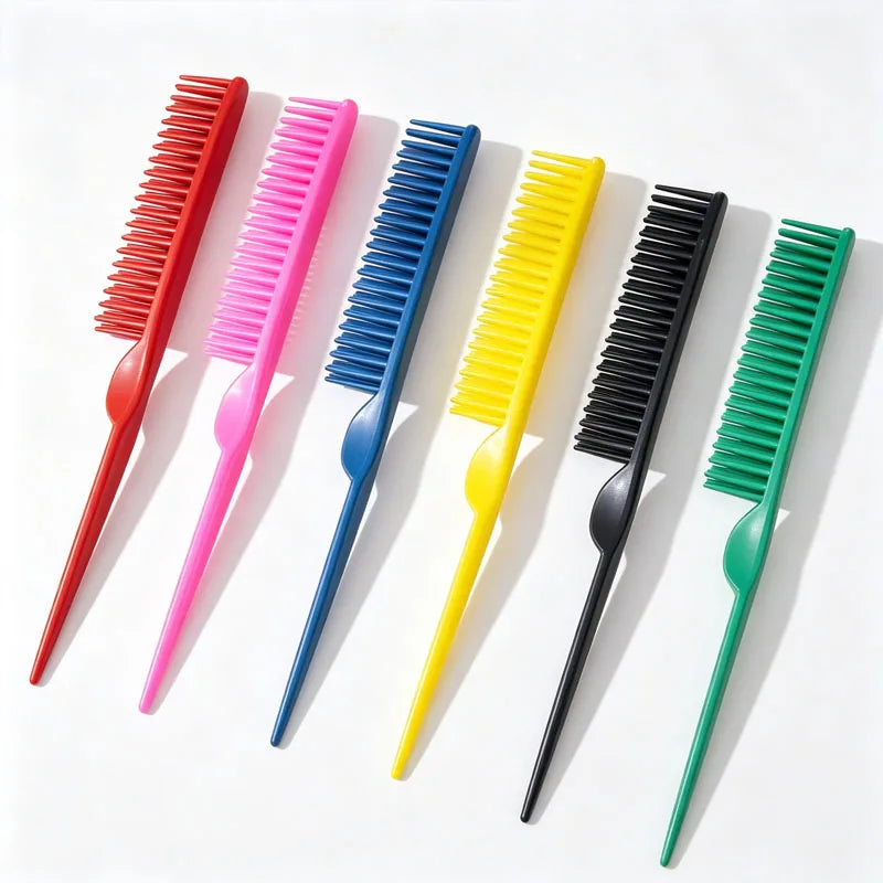 3 Rows Detangling Comb Anti-static Comb Professional Curly Defining Hairdressing Hair Styling Brush Barber Salon Tools SZI19
