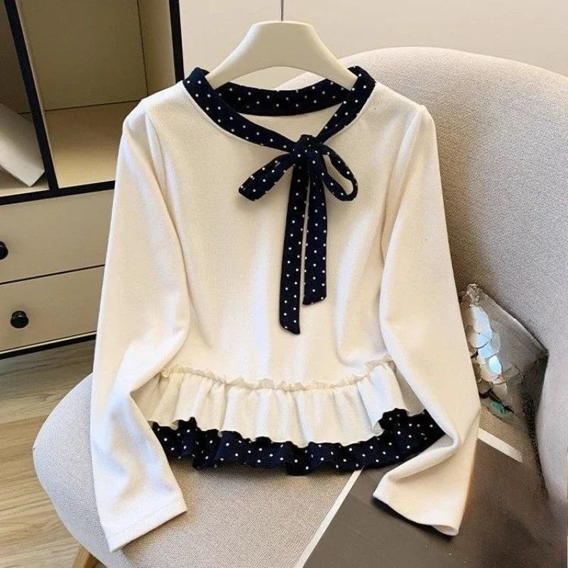 Kawaii Y2K Japanese-style long sleeve T-shirt for women, HSF Marketplace K-Culture merch