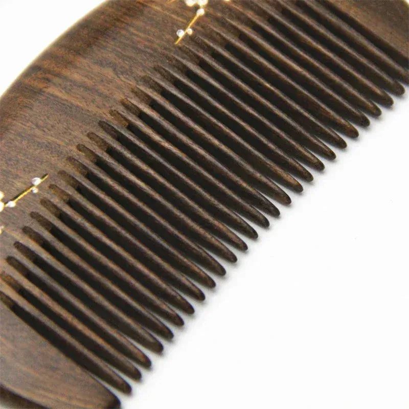 Small Portable Wooden Hair Comb Anti-static Head Massage Combs Pocket Styling Comb for Women Hair Brush Hair Styling Accessories